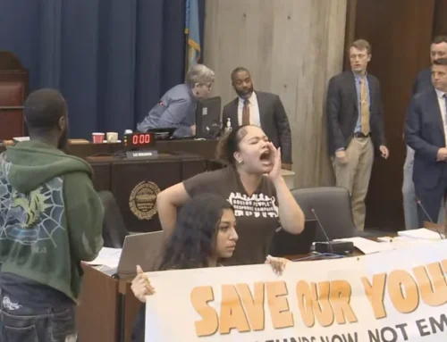 Eight arrested in City Hall while protesting youth job cuts in Wu’s budge