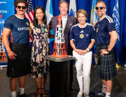 No Boston, No Party: Glasgow’s Famous Traffic Cone Arrives in Boston